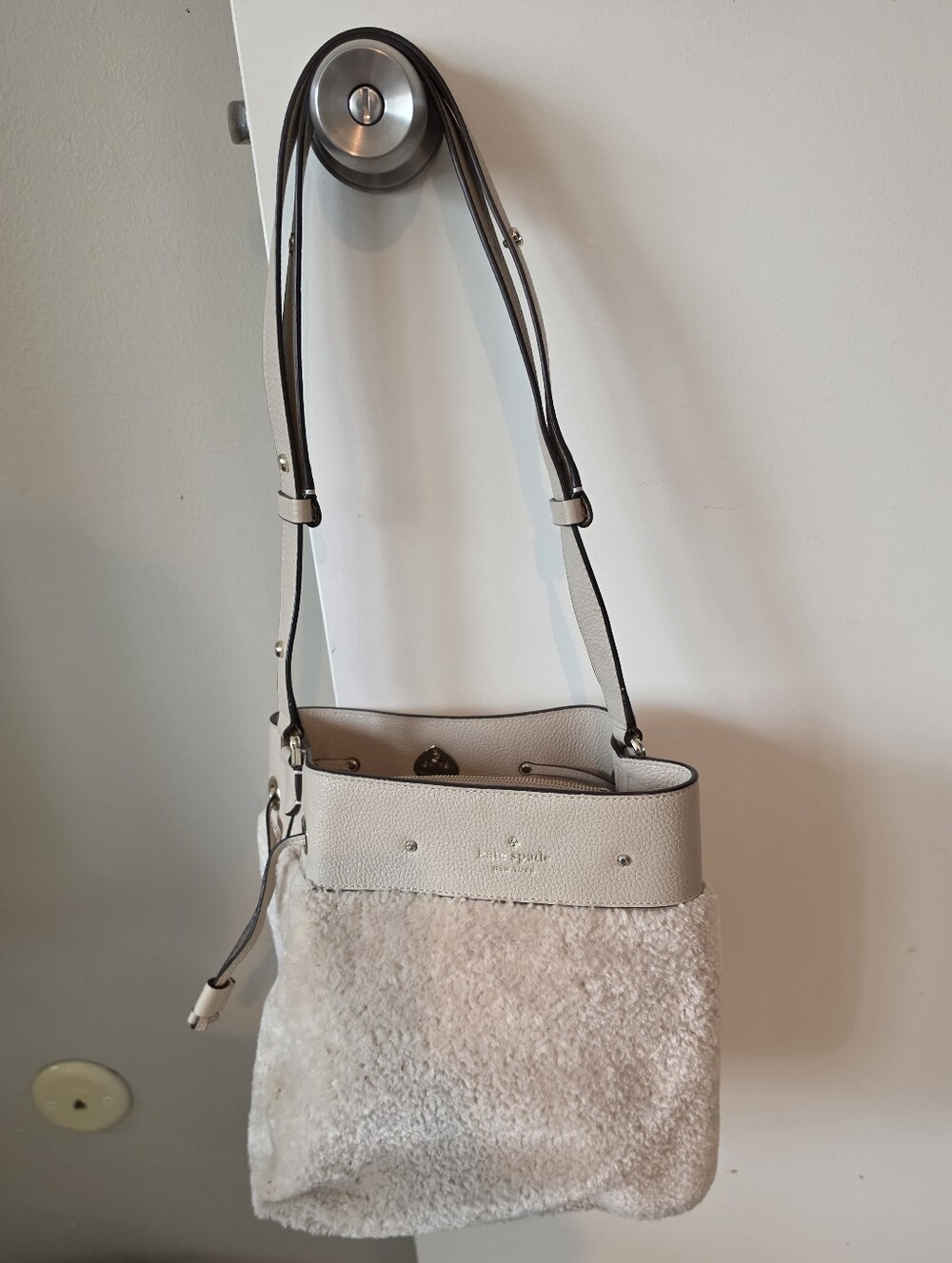 Kate Spade Marti Faux Shearling Bucket Bag